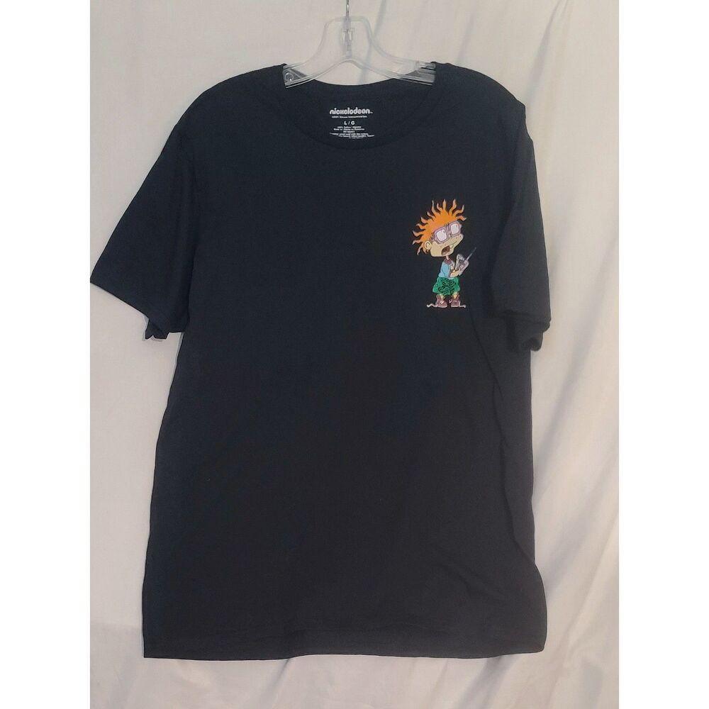 Nickelodeon Rugrats Chucky Tommy Graphic T‎ Shirt Black L G